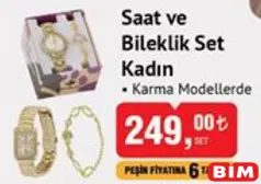 SAAT VE BİLEKLİK SET KADIN SAAT VE BİLEKLİK SET KADIN